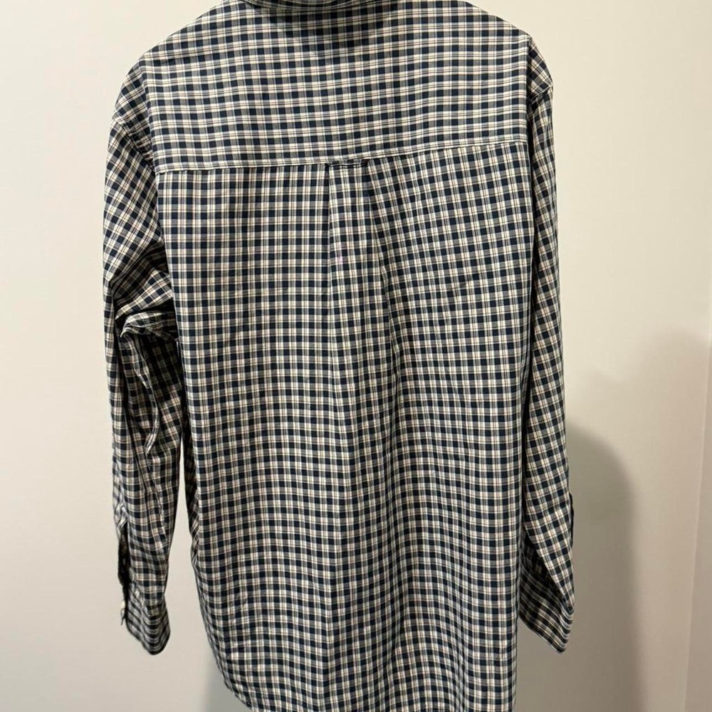 Ralph Lauren Chaps white and blue plaid button up shirt - Picture 5 of 5